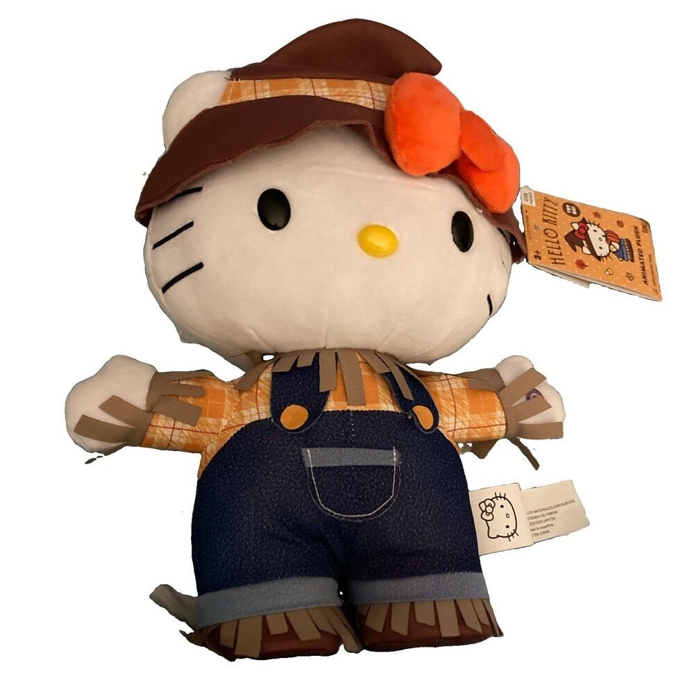 NWT Hello Kitty Animated Greeter Side Stepper Fall Scarecrow 2025 CVS Exclusive